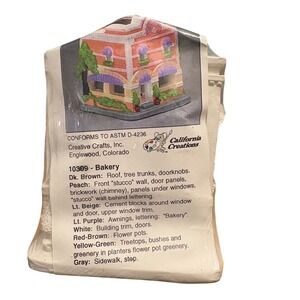 California Creations 10309‎ Bakery Building Miniature Plaster House Christmas
